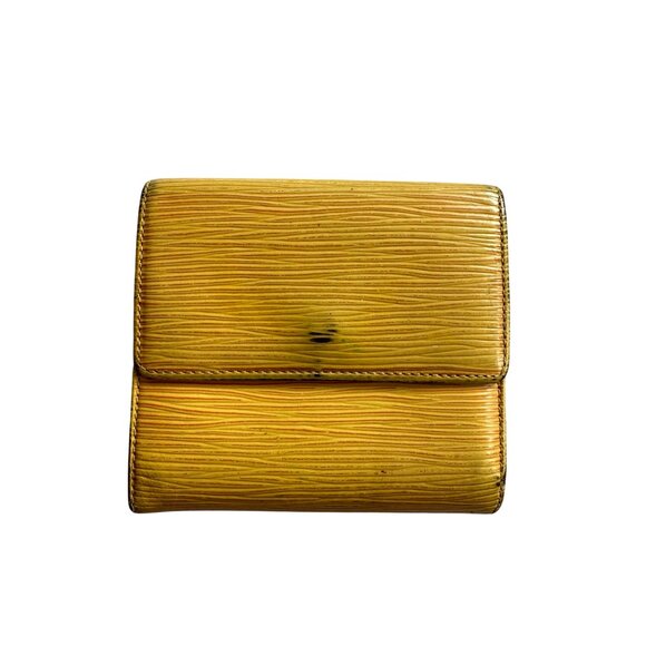 LOUIS VUITTON Yellow Epi Leather Snap Wallet - Picture 3 of 8